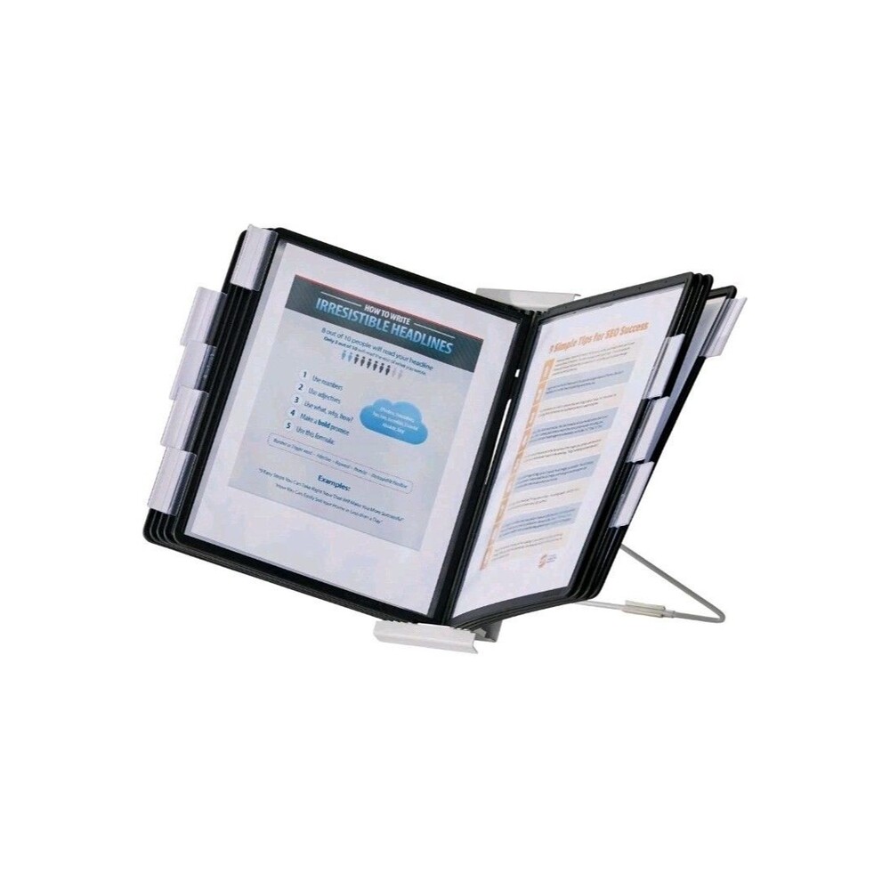 INSTAVIEW Expandable Desktop Reference System Letter Size Durable